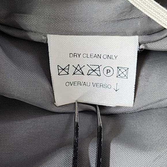 Vintage Liz Claiborne Skirt Womens 4 Gray Pencil Faux Wrap Lined Office Back Zip - Picture 6 of 10